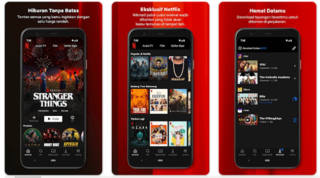 Fitur Netflix Premium Sub Indonesia Mod Apk