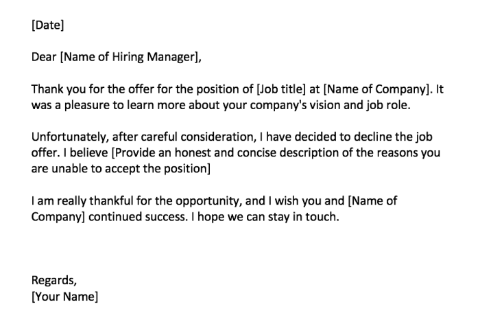 Hr Rejection Letter Template | PDF Template Apa Yang Harus Dilakukan Jika Permintaan Gaji Ditolak